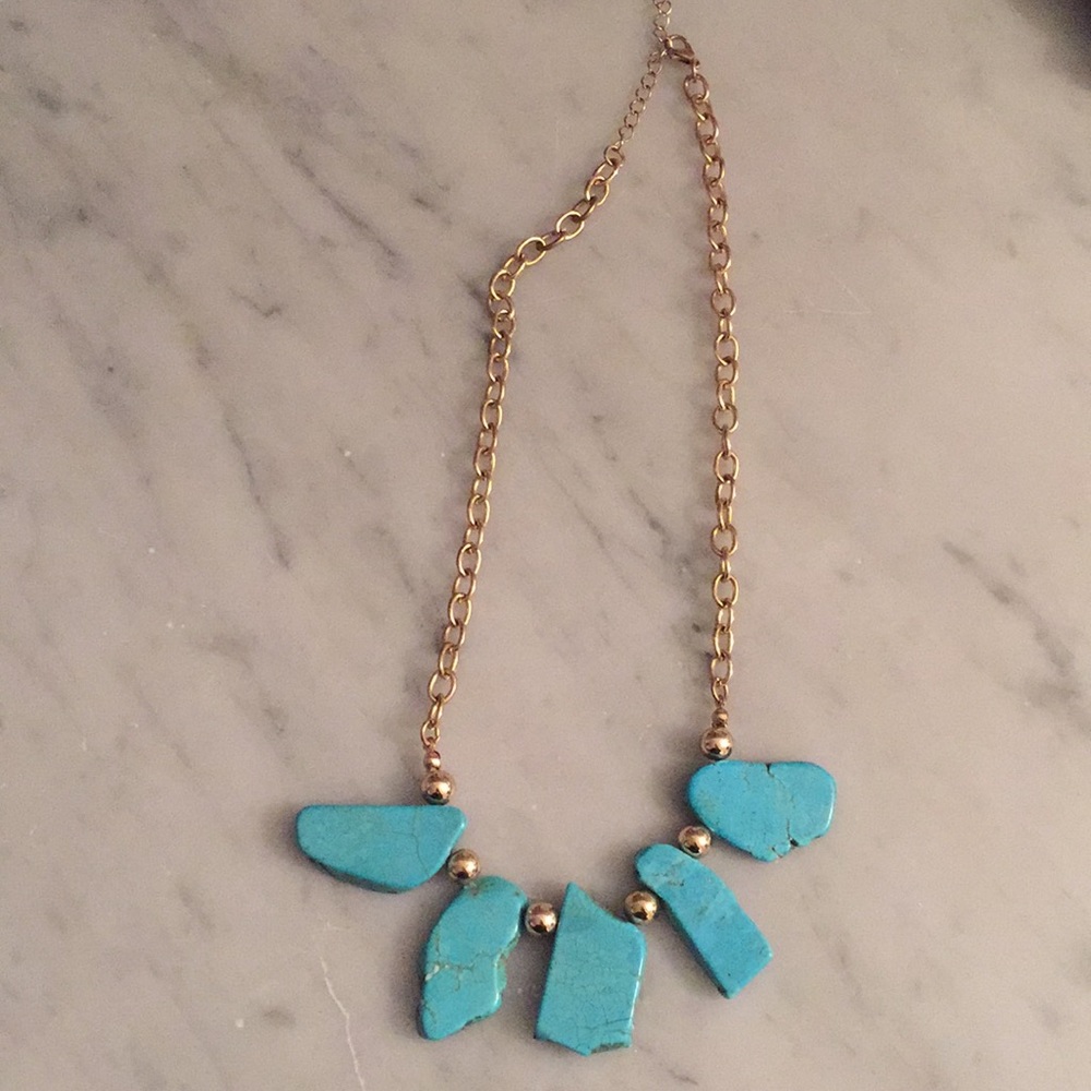 Turquoise statement necklace